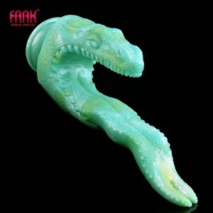 Fantasy Dragon Tongue with Suction Cup Silicone Double <b>Dildo</b> Clit Stimulate Prostate Massage Sex Toys for Women - Product Image 1