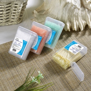 Brosses dentaires interdentaires en <span class=keywords><strong>plastique</strong></span> personnalisées en gros en vrac <span class=keywords><strong>cure</strong></span>-<span class=keywords><strong>dents</strong></span> à la menthe avec emballage en boîte à bas prix - Product Image 2