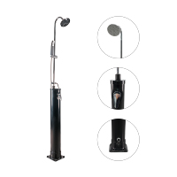 Promotion : Douche solaire portable 18L en PVC pour jardin et piscine, avec douchette à main pour piscine
