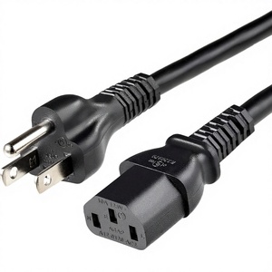 Cordon d'alimentation US à 3 broches de haute qualité et cordons d'alimentation pour ordinateur 18 AWG 125V, cordon d'alimentation de remplacement, cordon d'alimentation C13 pour TV, <span class=keywords><strong>imprimante</strong></span> - Product Image 1