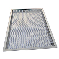 Plateaux perforés en tôle d'aluminium en métal, Plateaux d'égouttement de distributeur d'eau en métal, Bac d'égouttement d'huile en métal