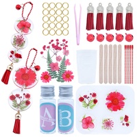 Meilleures ventes de carillon éolien pendentif ornement ensemble de bricolage Kit de moules en résine époxy avec fleurs séchées