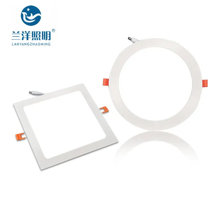 High Bright Factory Sales CE ROHS SASO Round Square 3w 12w 18w 24w Recessed Led Panel Light Led Roof Ceiling Lights