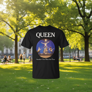 Camiseta Queen Another One Bites The Dust negra para adultos unisex - Product Image 3