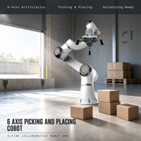 Robot Kolaboratif 6 Axis Picking and Placing Cobot Elfin5 dengan Gripper Onrobot IP54 Manipulator Industri