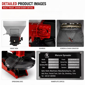 Esparcidor de Fertilizante de Acero Inoxidable 304 de 1m³ con Conexión de 3 Puntos y Accionamiento por Toma de Fuerza, Montado en Tractor, para Fincas y Huertos - Product Image 4