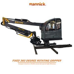 Stationaire hydraulische houtgreep met cabine voor bosbouwmachines, houtkraan en houtmanipulator - Product Image 2