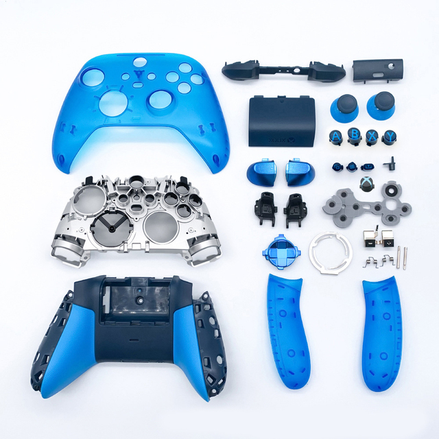 Faceplate Bottom Cover D-pad Side Grips for Xbox Series Controller Factory Replacement Full Housing Shell Case
