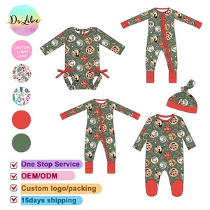 Bí Ẩn hộp Giáng SINH PIJAMA nhân vật Mickey Minnie bé tre Romper Zippy quần áo sơ sinh bodysuit - Product Image 1
