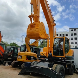 Excavatrice sur pneus Hyundai 210 d'occasion, prix bas, 21 tonnes, d'origine coréenne, bon état, 4x4, excavatrice sur pneus d'occasion Hyundai 210w-9 - Product Image 1