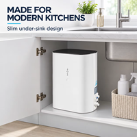Purificateur d'eau RO avec armoire blanche et indicateur LED de durée de vie du filtre pour salon de beauté et eau potable