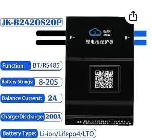 Eu מלאי jk חכם <span class=keywords><strong>bms</strong></span> 1a/2a balancer פעיל עבור lto/lifepo4, 8s-24s, 150a-200a, ניטור בלוזון, מערכת ניהול סוללה - Product Image 5