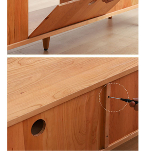 Mueble De <span class=keywords><strong>TV</strong></span> De madera maciza nórdica, casillero De estilo japonés, soporte De <span class=keywords><strong>Tv</strong></span> De madera De Cerezo, muebles De Sala De estar, Mesa De <span class=keywords><strong>Tv</strong></span> - Product Image 4