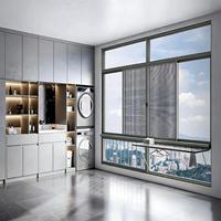 Proveedor de Ventanas Corredizas de Aluminio, Tamaño y Color Personalizados, Doble Acristalamiento para Casa, Apartamento, Balcón, Precio Directo de Fábrica