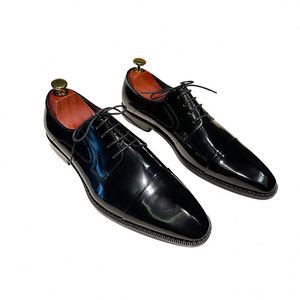 Zapatos de Vestir para Hombre 2025, Hechos a Mano con Cuero Vacuno Genuino, con Cordones, Punta Cuadrada, Suela de Goma Antideslizante, Ligeros y Transpirables - Product Image 2