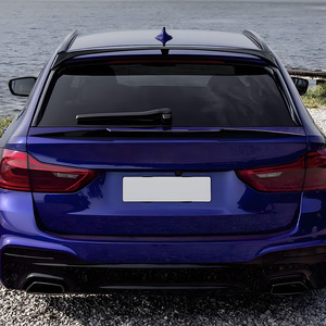 Bmw 5 Series G31 Touring <b>Rear</b> <b>Spoiler</b> Piano Black Carbon Fiber Texture Wing Shaped 2018-2023 - Product Image 2