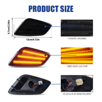 Feux latéraux de pare-chocs LED pour Jeep Wrangler TJ 1997-2006, accessoires en gros, 55155629AB 55155628AB