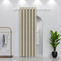 Rideaux occultants modernes en faux lin 100% polyester, isolants thermiques, pour salon, chambre, hôtel, décoration intérieure