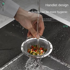Filtre de cuisine anti-blocage en acier inoxydable et PP pour évacuation des déchets de légumes dans l'évier - Product Image 3