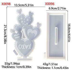 แม่พิมพ์เรซิ่นซิลิโคนทำมือ สำหรับงาน DIY สไตล์อินส์ ของตกแต่ง และอุปกรณ์ทำเค้ก สำหรับงานเรซิ่น แม่พิมพ์ปูนปลาสเตอร์ - Product Image 5