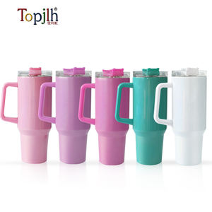 Topjlh Tumbler in Acciaio Inox a Doppia Parete da 40oz con Cannuccia, per Sublimazione, Vendita all'Ingrosso, Logo Personalizzato per Auto, <span class=keywords><strong>Negozi</strong></span> e Punti Vendita - Product Image 4