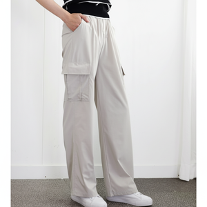 Pantaloni larghi Cargo da donna per il Design del fruscio estivo e autunnale - Product Image 1