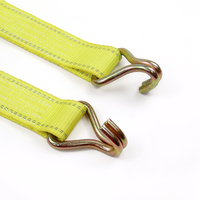 2025 nouveau jaune 2 pouces rétractable à cliquet sangles d'arrimage 5000KG capacité Polyester e-track corde à cliquet Cargo ceinture d'arrimage