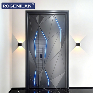 ROGENILAN Porte Blindate Principali in Alluminio Stile Americano, Porte d'Ingresso Antieffrazione per Villa - Product Image 1