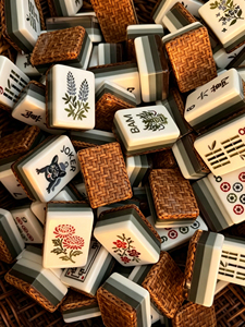 Fast Delivery from US Warehouse: Custom White American Mahjong <b>Set</b> (160 Tiles) – Hand-Painted Acrylic, Foldable, Modern Luxury G - Product Image 6