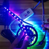 Amplificateur de signal LED mini DC5V-24V GY201 Contrôleur SPI 2 canaux pour bande LED Ws2812 Ws2811 Ws2815 Sk6813 Module magique en fibre de verre