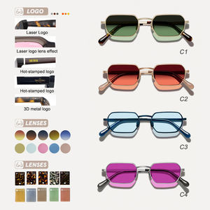 TFBメタル長方形フレームメンズファッション高級ホットニューサングラスUV400レトロヴィンテージ高級クール高品質サングラス - Product Image 5