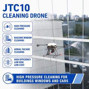 Drone de nettoyage haute pression UAV à pulvérisation ciblée pour vitres de bâtiments de grande hauteur, performances de vol stables pour les services publics - Product Image 1