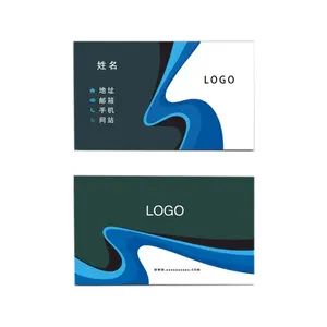 High quality custom transparent business card coated paper business card clear printing