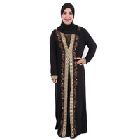 Robe de Prière Traditionnelle Musulmane pour Femme, Abaya Égyptienne, Caftan Marocain au Design Modeste, Kaftan Abaya en Tissu Tricoté, Service OEM