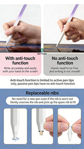Lápiz Óptico de Aluminio Especial Económico <span class=keywords><strong>para</strong></span> <span class=keywords><strong>iPad</strong></span> Air/Mini, Escritura Suave, Sensor de Inclinación, Sin Manchas, Excelente <span class=keywords><strong>para</strong></span> <span class=keywords><strong>Dibujar</strong></span>, Repuesto - Product Image 5