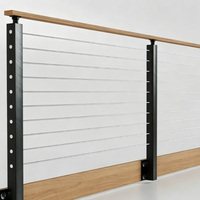 Systèmes de balustrade en câble de terrasse HIMOWAY METAL 4mm 6mm avec tendeur en acier inoxydable pour garde-corps et postes