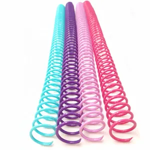 Spirales en plastique PET de couleur YPS pour reliure spirale personnalisée bobines en plastique pour reliure de livre peigne à reliure