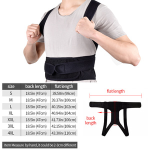 Neopreen rugcorrectieband met onzichtbaar ontwerp, ondersteunende strips, geavanceerde bescherming voor mannen en vrouwen. - Product Image 4