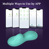 Intelligenter Tragbarer Slip-Vibrator mit Doppelmotor, Klitoris- und Analstimulator, App-Fernbedienung, Wiederaufladbar, Leise, Silikon, Wasserdicht IPX7