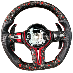 Volante Deportivo Tipo <span class=keywords><strong>D</strong></span> de Fibra de Carbono Forjado Rojo para <span class=keywords><strong>BMW</strong></span> E84 E72 F12 F13 F34 F16 X5 M3 M4 M5, Piezas de Modificación para Autos de Lujo - Product Image 6