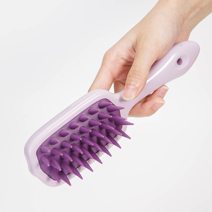 Yeni Gelen Uzun Saplı Silikon Masaj Şampuan Fırçası Su Geçirmez Derin Saç Derisi Temizleyici Saç Derisi Masaj Aleti Saç Bakımı İçin - Product Image 4