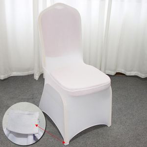 Fundas Elásticas de Spandex para Sillas de Boda, de Alta Calidad, para Banquetes y Hoteles, de Poliéster Liso Teñido, Tamaño Universal - Product Image 3