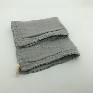 Paño de muselina Facial, 100% algodón para quitar <span class=keywords><strong>maquillaje</strong></span>, exfoliante, limpieza Facial, 30x30 cm - Product Image 2