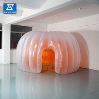 Tente gonflable transparente en PVC personnalisée, imperméable, dôme gonflable transparent, décoration publicitaire pour événements commerciaux en plein air