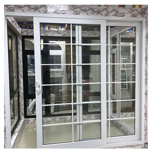 NUOXIN <span class=keywords><strong>puertas</strong></span> <span class=keywords><strong>correderas</strong></span> upvc de doble vidrio con parrilla puerta corredera de plástico blanco <span class=keywords><strong>puertas</strong></span> <span class=keywords><strong>correderas</strong></span> de patio de vinilo upvc PVC <span class=keywords><strong>para</strong></span> casas - Product Image 5