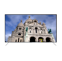 Téléviseur intelligent LED 4K UHD populaire de 60 pouces avec Android 12, 2G+16G, DTV, Air Cast, WIFI, LAN, BT, cadre sans bordure, écran large noir certifié