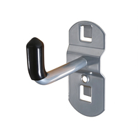 Crochet porte-outils métallique avec trou de fixation, plaque de fixation murale pour panneau perforé, étagère de rangement sous évier