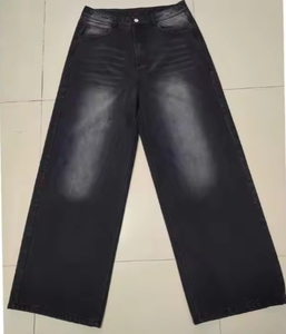 Custom Logo Print Jeans Manufacturer <b>Men</b> Jeans Embroidery Printing <b>Baggy</b> Denim Heavy Weight Quality Custom <b>Baggy</b> Jeans - Product Image 5