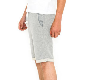 Pantalones cortos de verano para hombre hechos a medida de alta calidad 100% algodón patrón sólido transpirable de secado rápido ropa informal teñido liso no tejido - Product Image 3