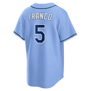 Heren Maat S-3XL Gestikt 5 Wander Franco 56 Randy Arozarena 18 Shane Mcclanahan <span class=keywords><strong>2</strong></span> Yandy Diaz Honkbaltrui - Product Image 4